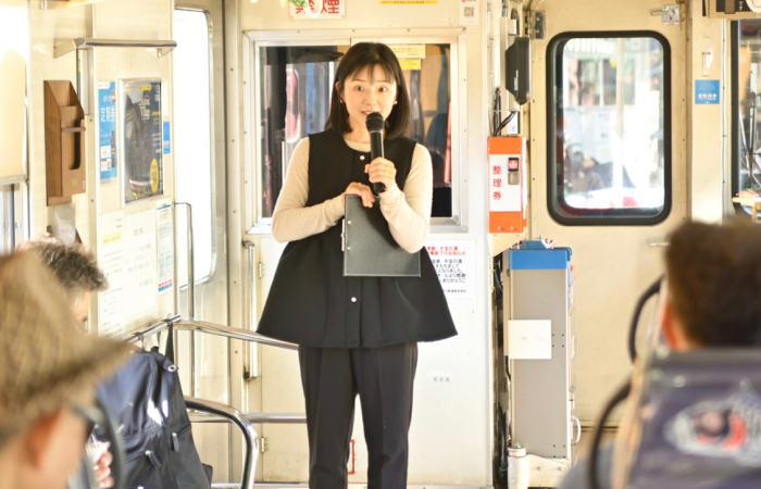 長良川鉄道での講演